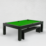 The Phoenix Solid Wood 7ft Slate Pool / Dining Table - Cloth&Pocket