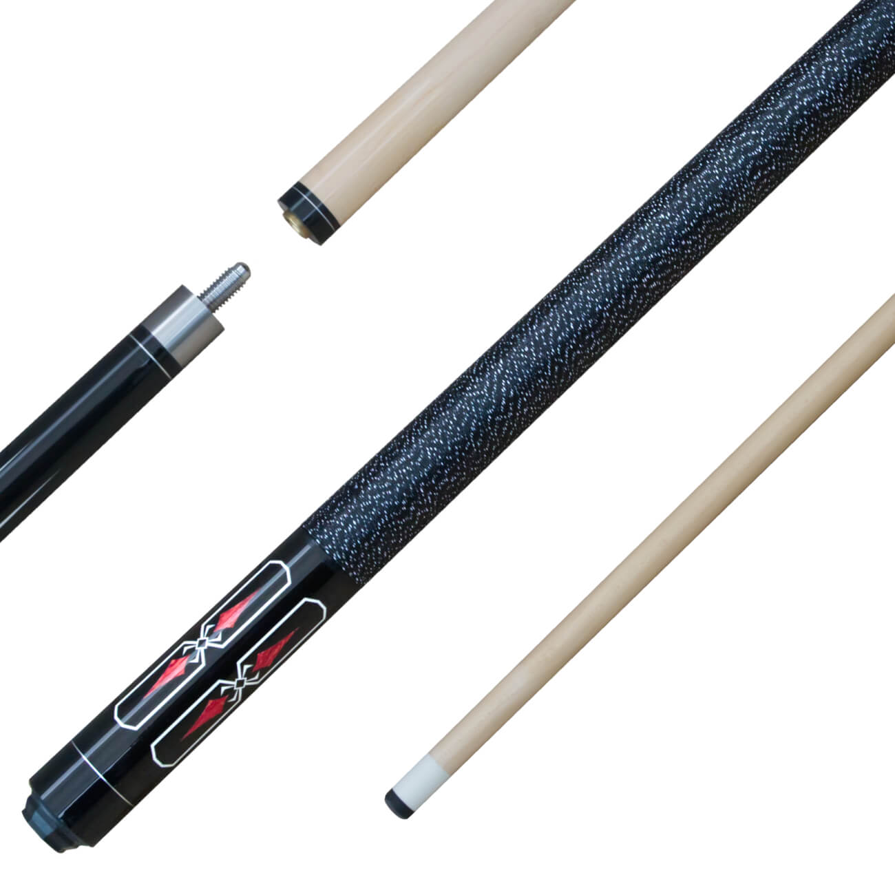 Pureline Rodeo Pool Cue – Powerful American Maple Cue - 58-inch - Cloth&Pocket